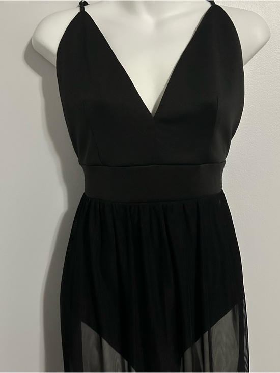 Shinestar Other - Sheer Skirt Bodysuit Slip Dress Ethereal Edgy Romance Gothic Elegance